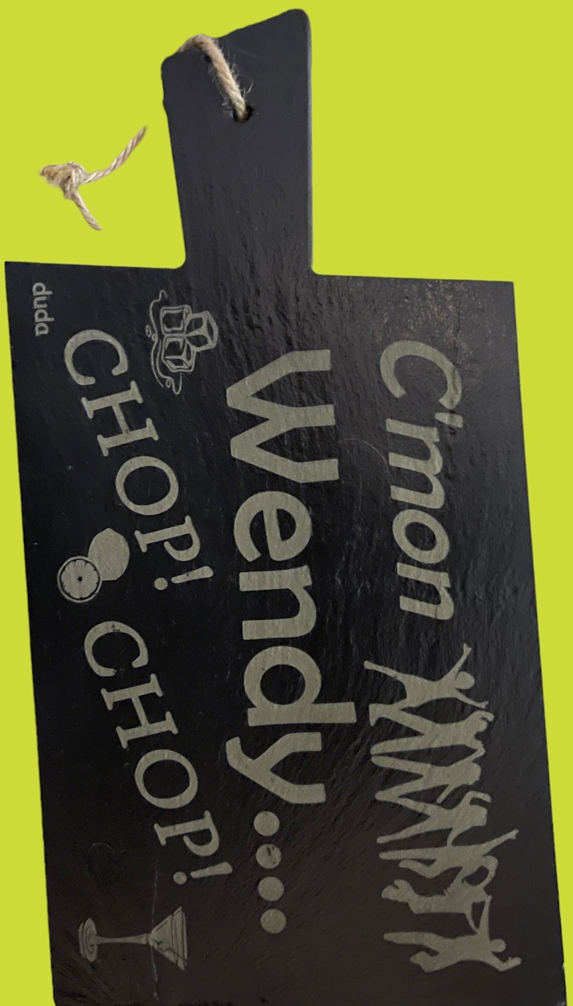 Laser Engraved Slate Chopping Board